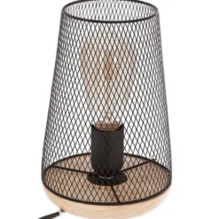 Lampa stołowa metalowa na żarówkę dekoracyjną, 23 cm