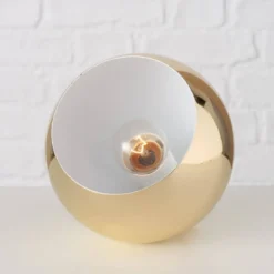 Lampa stołowa Missy, Ø 15 cm, złota