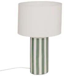 Lampa stołowa podstawa w paski FRIDA, Ø 28 x 47 cm