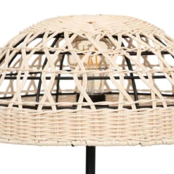 Lampa stołowa RORY, pleciony klosz, wys. 41, 5 cm