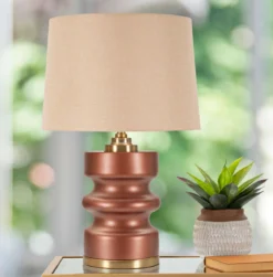 Lampa stołowa z abażurem, Ø 36 cm