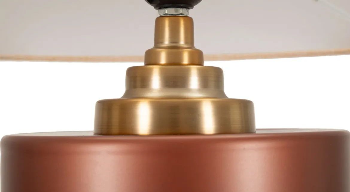 Lampa stołowa z abażurem, Ø 36 cm