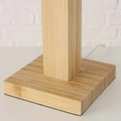 Lampa stołowa z bambusową bazą BENITO, 57 cm