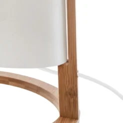 Lampa stołowa z bambusową podstawką