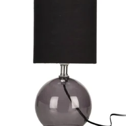 Lampa stołowa ze szklaną podstawą, 24 cm