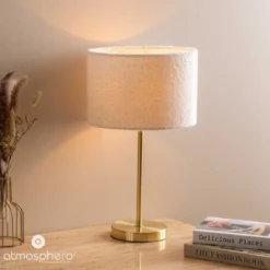 Lampa stołowa z kloszem boucle TINA, wys. 49 cm