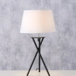 Lampa stołowa z metalową podstawą NOVO, wys. 48 cm