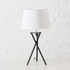 Lampa stołowa z metalową podstawą NOVO, wys. 48 cm