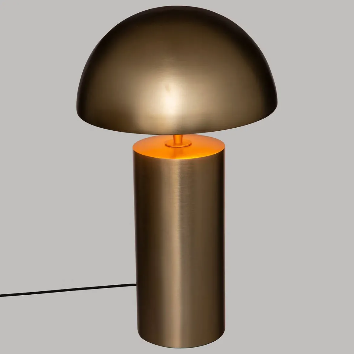 Lampa stołowa złota CHAMPI, grzybek, wys. 50 cm