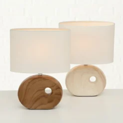 Lampa stołowa z porcelanową bazą OAKVILLE, 30 cm