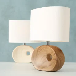Lampa stołowa z porcelanową bazą OAKVILLE, 30 cm