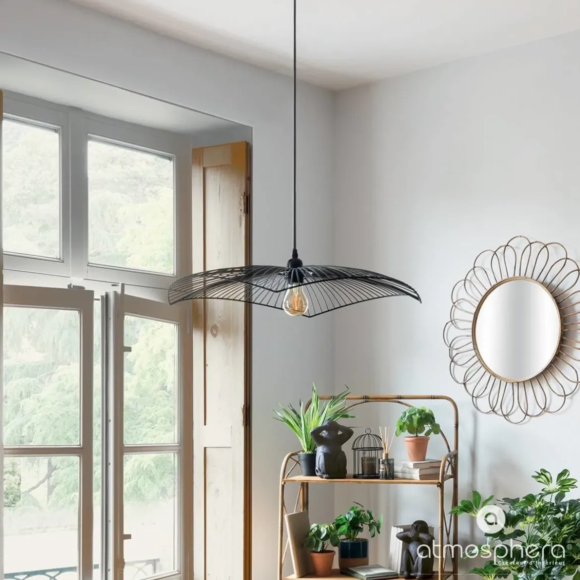 Lampa sufitowa CUZCO, metalowa, 58 cm