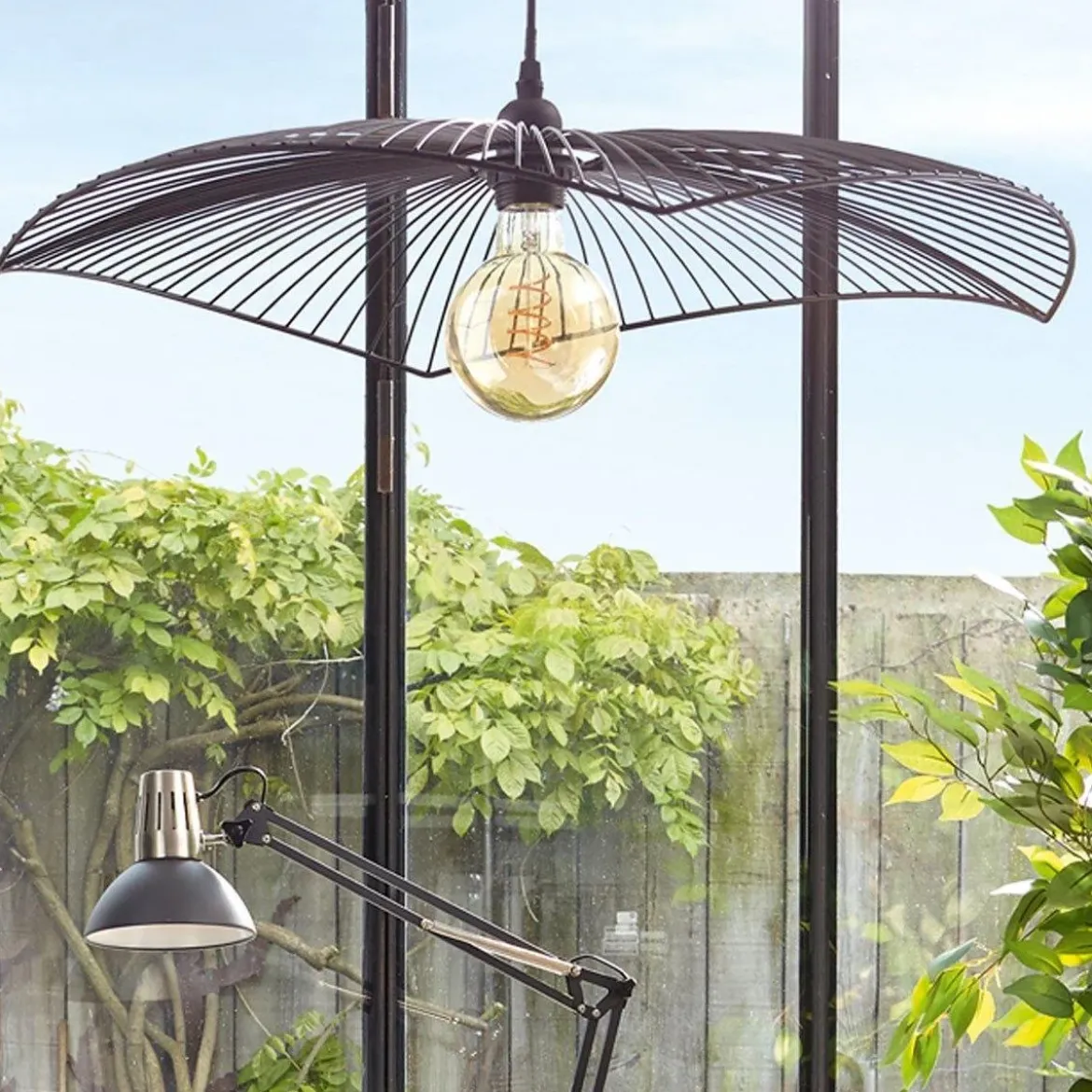 Lampa sufitowa CUZCO, metalowa, 58 cm
