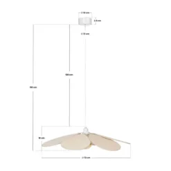 Lampa sufitowa NAYA, Ø 72 cm