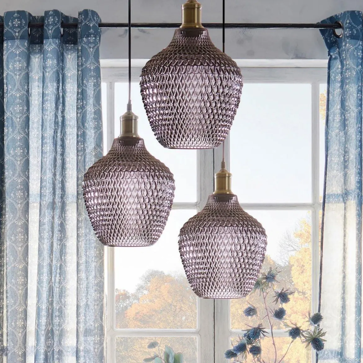Lampa sufitowa szklana OMAHA, 25 cm