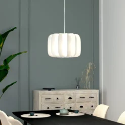 Lampa sufitowa TOBIE z bawełnianym kloszem, Ø 35 cm