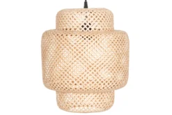 Lampa sufitowa z bambusowej plecionki, Ø 30 cm