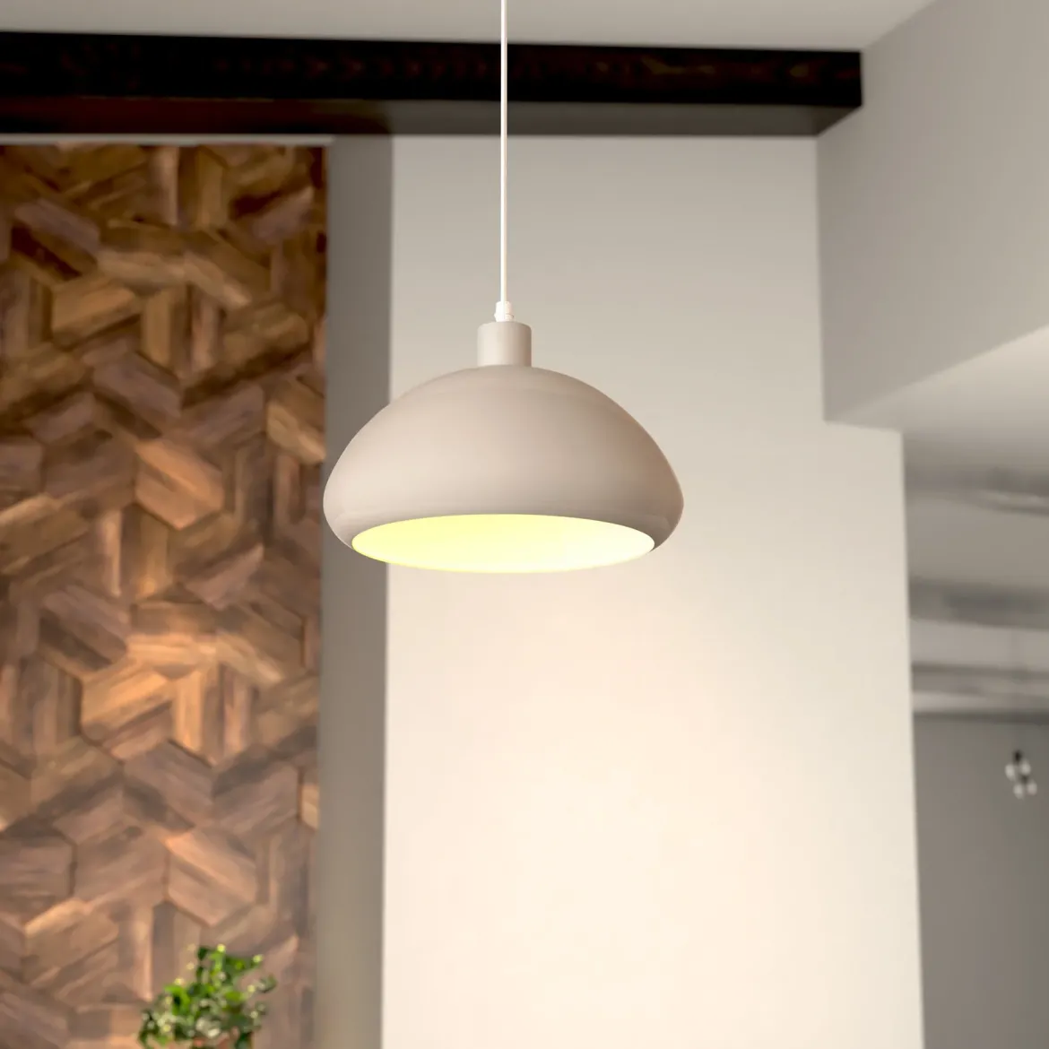 Lampa sufitowa z metalowym kloszem SAVIO, Ø 27 cm