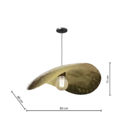 Lampa wisząca ARLO, 76 cm, złoty metal