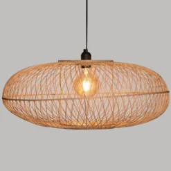 Lampa wisząca bambusowa LOREN, Ø 60 cm