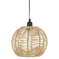 Lampa wisząca CAREN z kloszem z plecionki, Ø 24 cm
