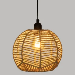 Lampa wisząca CAREN z kloszem z plecionki, Ø 24 cm