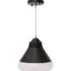Lampa wisząca, czarna, Ø 25 cm