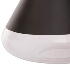Lampa wisząca, czarna, Ø 25 cm