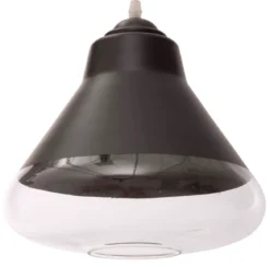 Lampa wisząca, czarna, Ø 25 cm