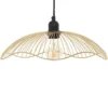 Lampa wisząca GALT Ø 34 cm z drucianym kloszem