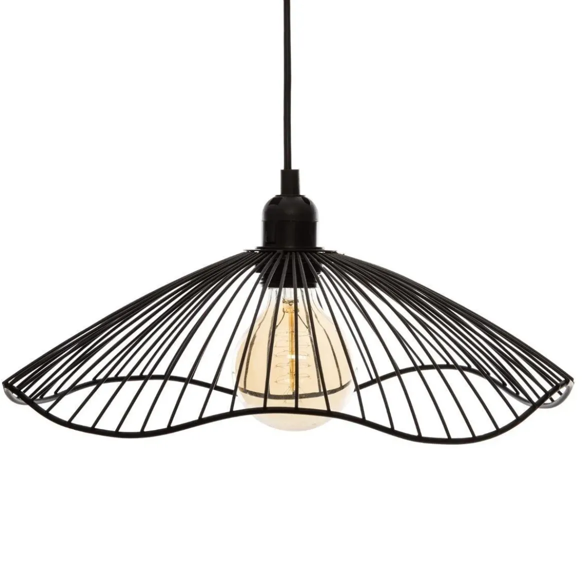 Lampa wisząca GALT, metalowa, Ø 34 cm