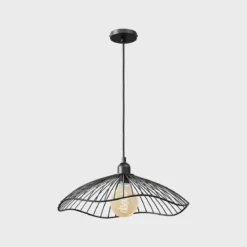 Lampa wisząca GALT, metalowa, Ø 34 cm