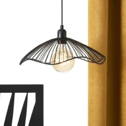 Lampa wisząca GALT, metalowa, Ø 34 cm