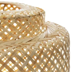 Lampa wisząca LIBY z ażurowym kloszem z bambusa, Ø 40 cm