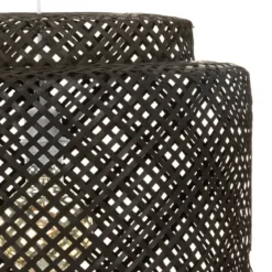 Lampa wisząca LIBY z ażurowym kloszem z bambusa, Ø 40 cm