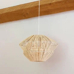 Lampa wisząca LUDZA, rattanowa, 45 cm