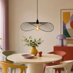 Lampa wisząca nad stół, metalowa ADELIA, Ø 58 cm