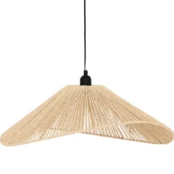 Lampa wisząca nad stół MYHA pleciony klosz, 58 cm