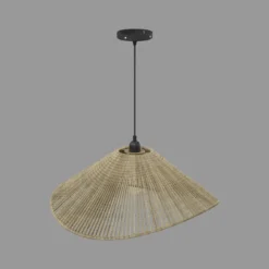 Lampa wisząca nad stół MYHA pleciony klosz, 58 cm
