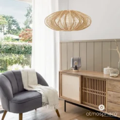 Lampa wisząca plecionka Tery, Ø 57 cm