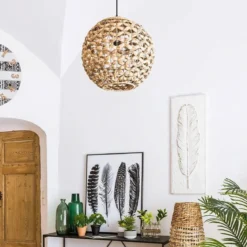 Lampa wisząca SAND z kloszem z hiacyntu, Ø 38 cm
