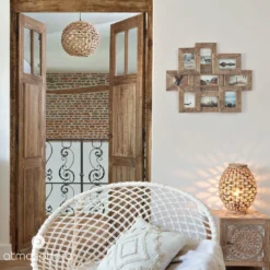 Lampa wisząca SAND z kloszem z hiacyntu, Ø 38 cm