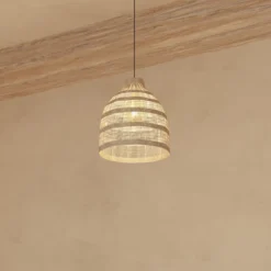 Lampa wisząca SEA VIEW, Ø 45 x 50 cm, naturalna trzcina