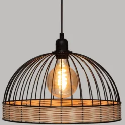 Lampa wisząca SUWA z metalowym kloszem, Ø 35 cm