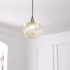 Lampa wisząca szklany klosz PHYLAS kwiat, Ø 27,5 cm