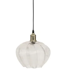 Lampa wisząca szklany klosz PHYLAS kwiat, Ø 27,5 cm