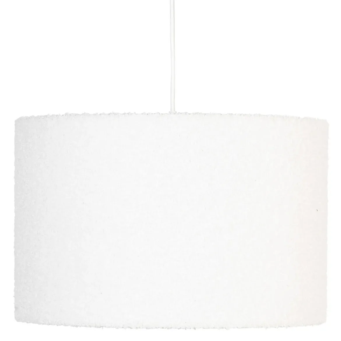 Lampa wisząca TINA, abażur bouclé, Ø 37 cm