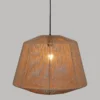 Lampa wisząca z plecionki Jily, metal, Ø 48 cm