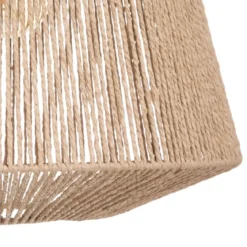 Lampa wisząca z plecionki Jily, metal, Ø 48 cm