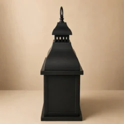 Lampion kominkowy LED, 13,5 x 25,5 x 37 cm